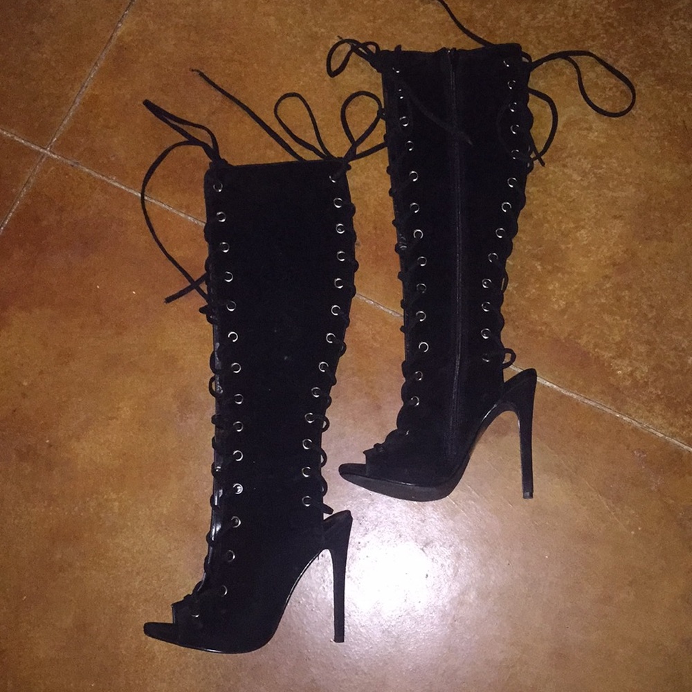 Sexy lace up heels